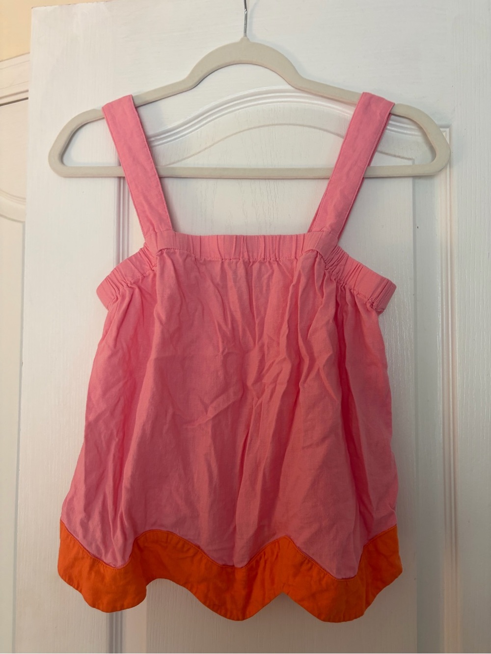 Pink and Orange Sleeveless Top